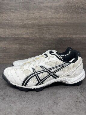 Asics Gel Prevail Lacrosse Shoes Womens Size 6.5 White Black P262Y